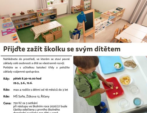 Školka nanečisto: Přijďte zažít první krůčky společně s&nbsp;dítětem